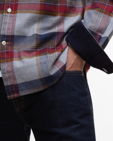 Portdown Tailored Long-Sleeved Shirt Light Grey Marl