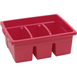 Leveled Reading Large Divided Book Tub, Red