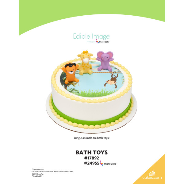Bath Toys The Magic of Cakes® PhotoCake® Enhanced Round Background Page