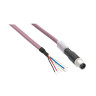 Power IN distribution cable - straight - M8 female-wire - 3m