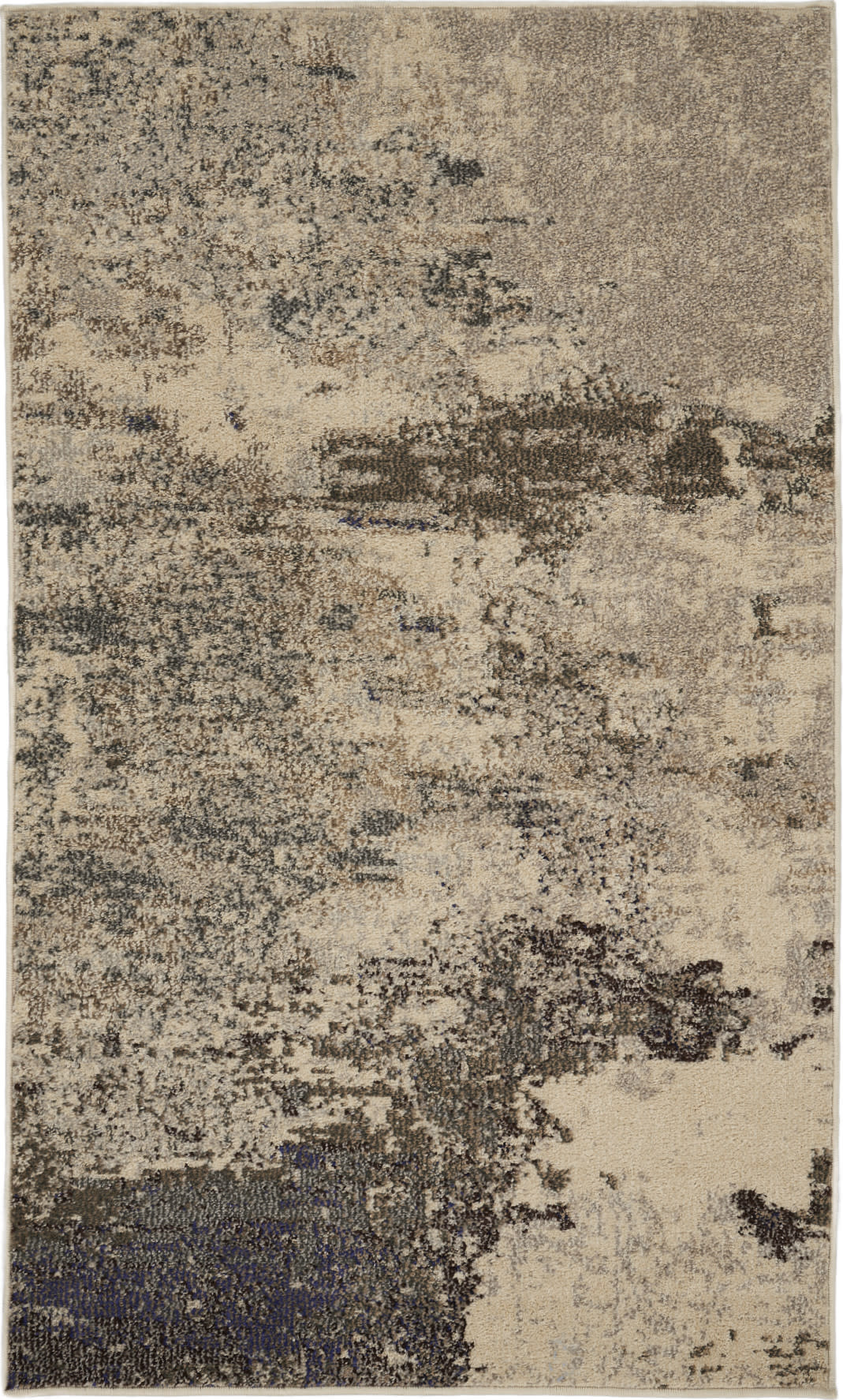 Nourison Celestial 3' x 5' Ivory Grey Modern Indoor Rug