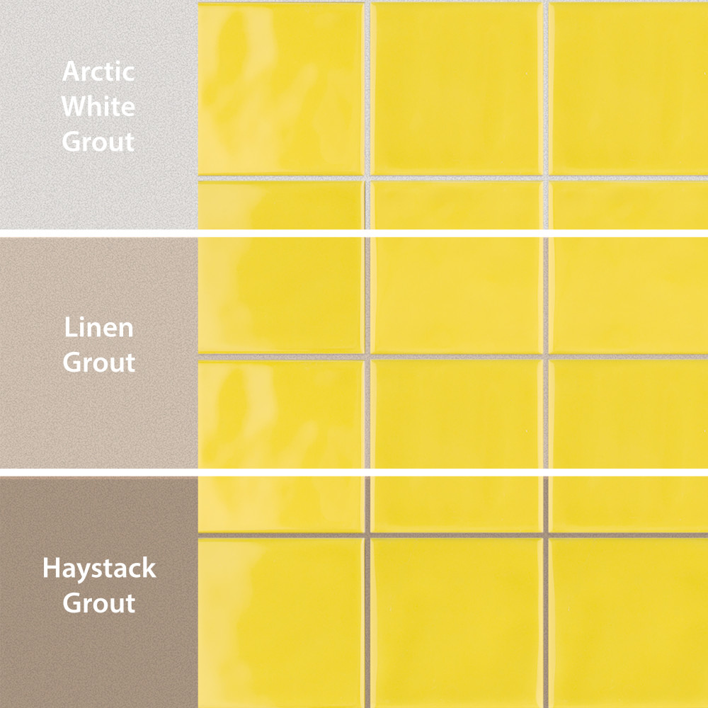 Twist Square Yellow Lemon 11-3/4 in. x 11-3/4 in. Ceramic Mosaic Tile