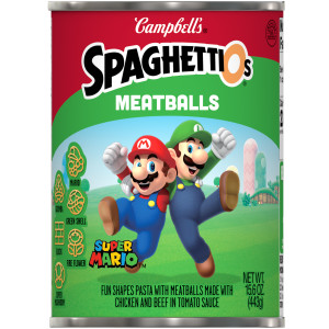 Super Mario Bros Canned Pasta with Meatballs
