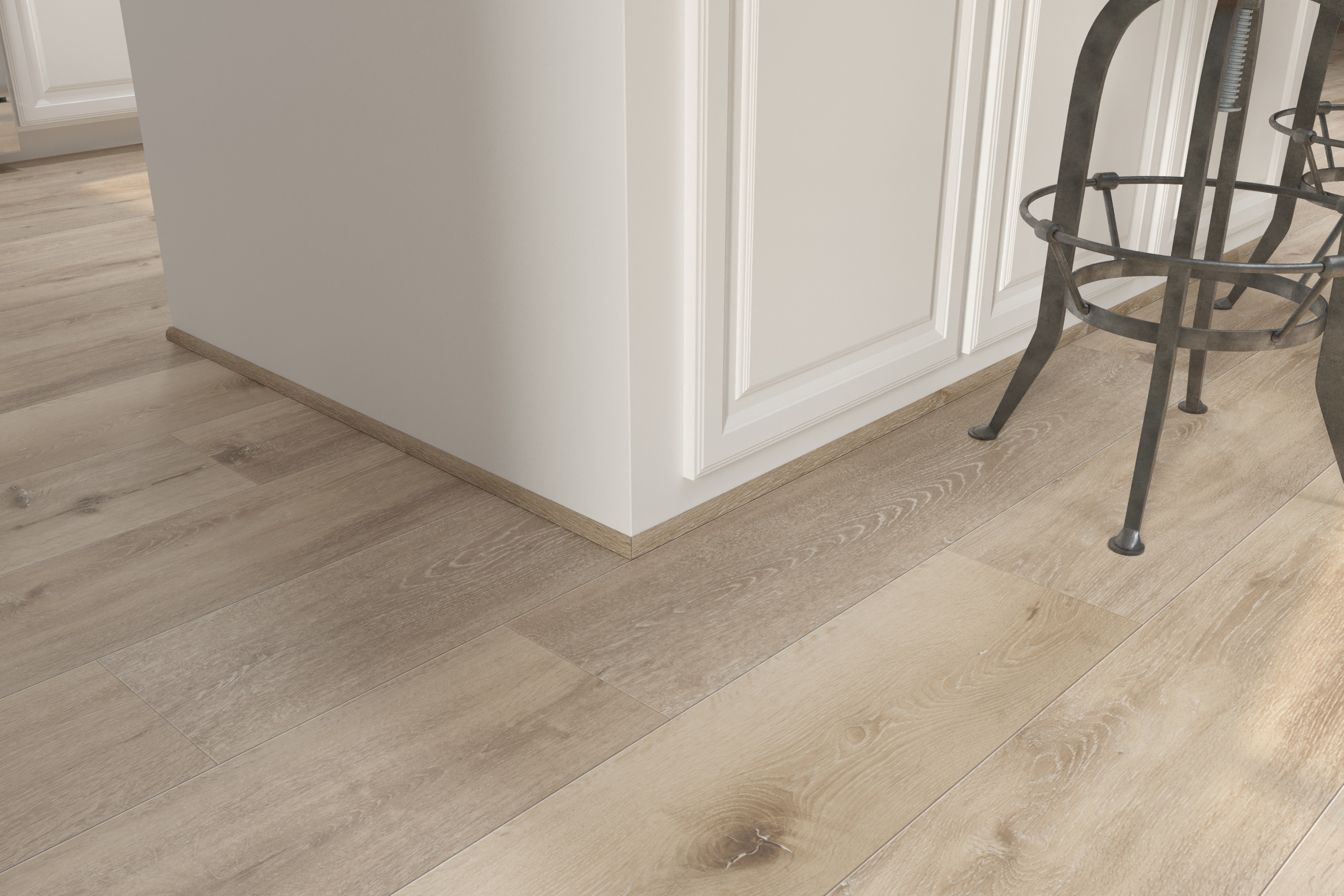 Aged Hickory Quarter Round view 2