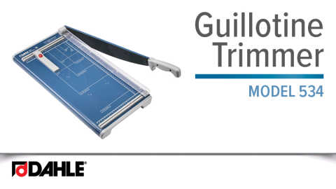 Dahle Professional Guillotine Trimmer Video