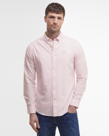 Striped Oxford Tailored Long-Sleeved Shirt Classic Pink