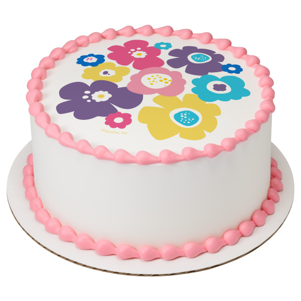 Bohemian Poppies PhotoCake® Edible Image®