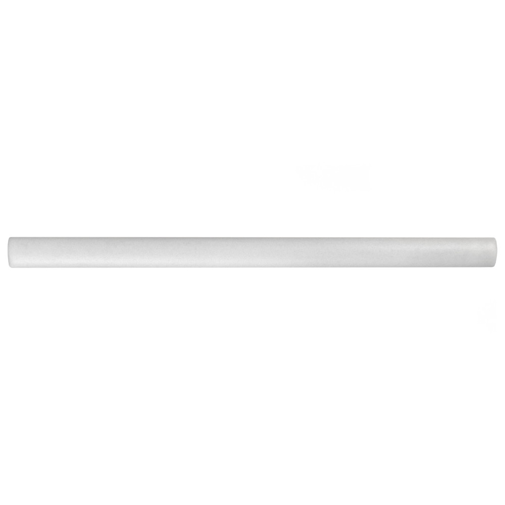 Coco Demi-Bullnose Matte Cloud White 0.5x7.88 Rectangle Ceramic Wall Only Face