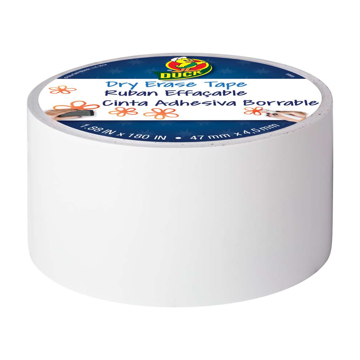 Dry Erase Tape 1.88 in. x 5 yd. Duck Brand