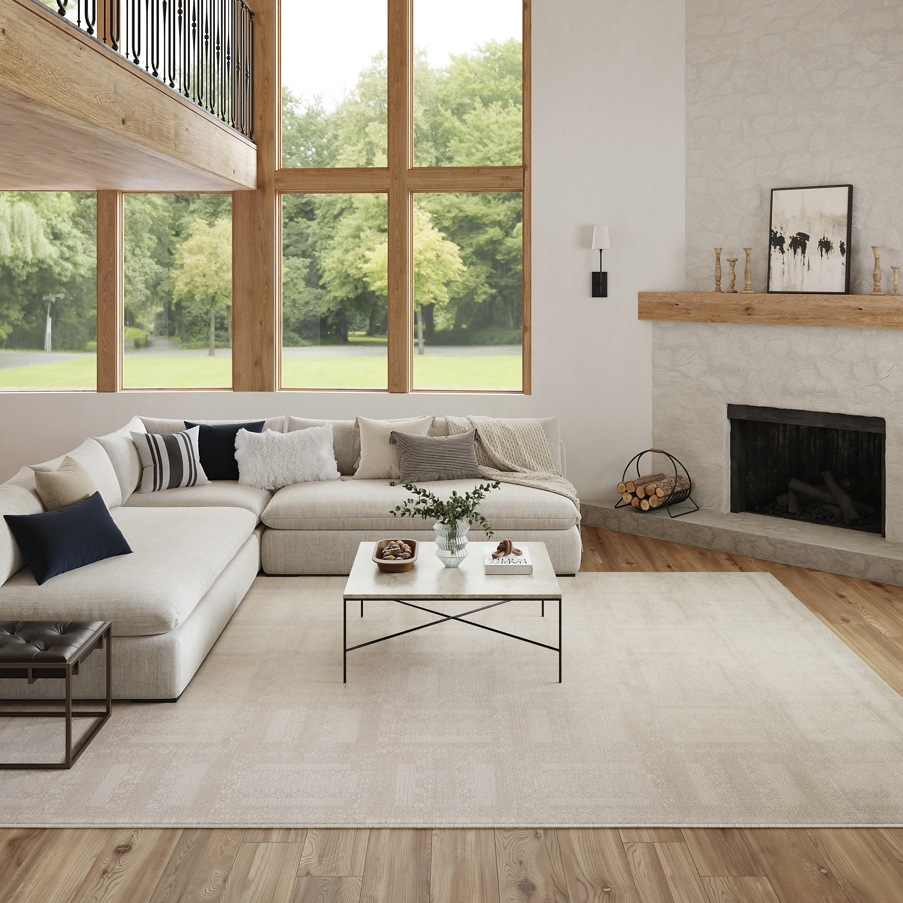 Nourison Nordic 8' x 10' Ivory Modern Indoor Rug