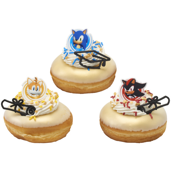 Sonic, Tails and Shadow Cupcake Rings