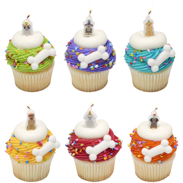 Party Dogs Shaped Candles