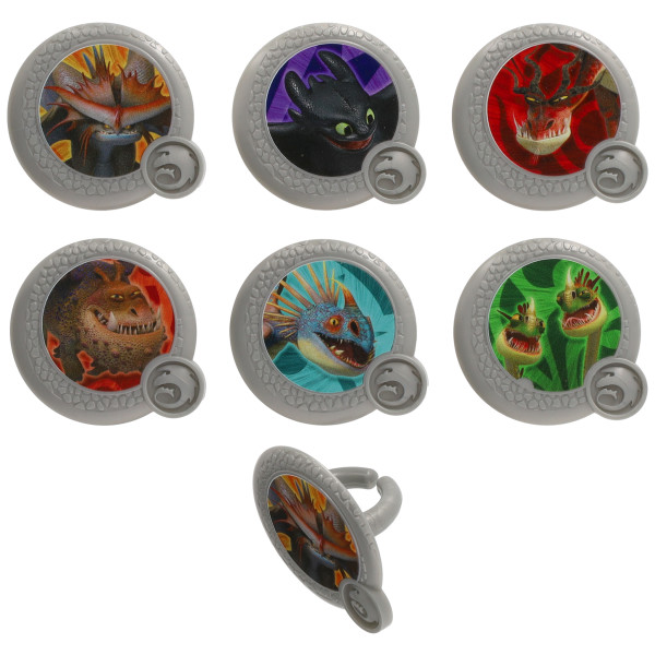 DreamWorks How to Train Your Dragon Dragon Shield Cupcake Rings