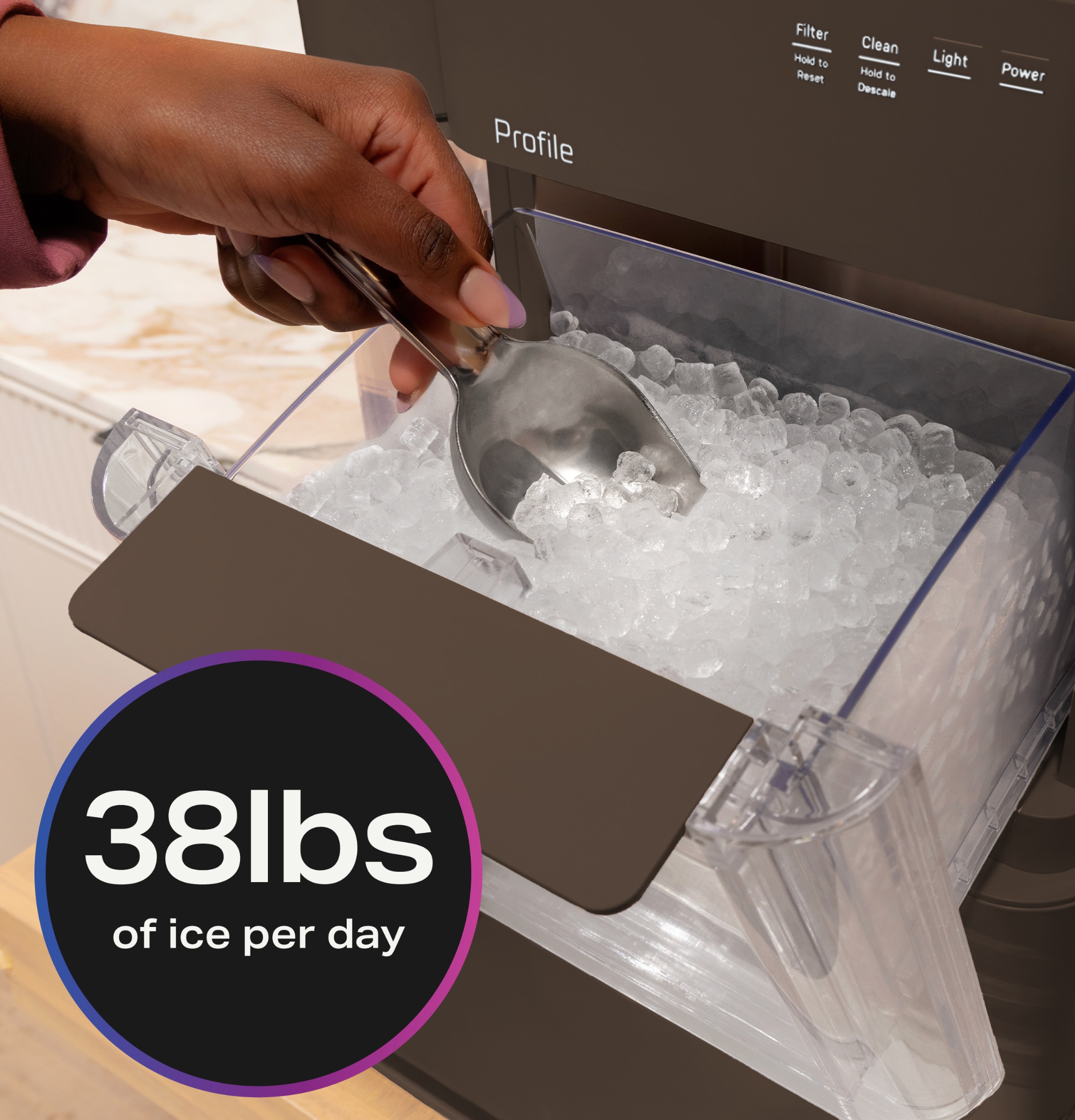 GE Profile™ Opal™ 2.0 Ultra Nugget Ice Maker with 1 Gallon XL Side Tank