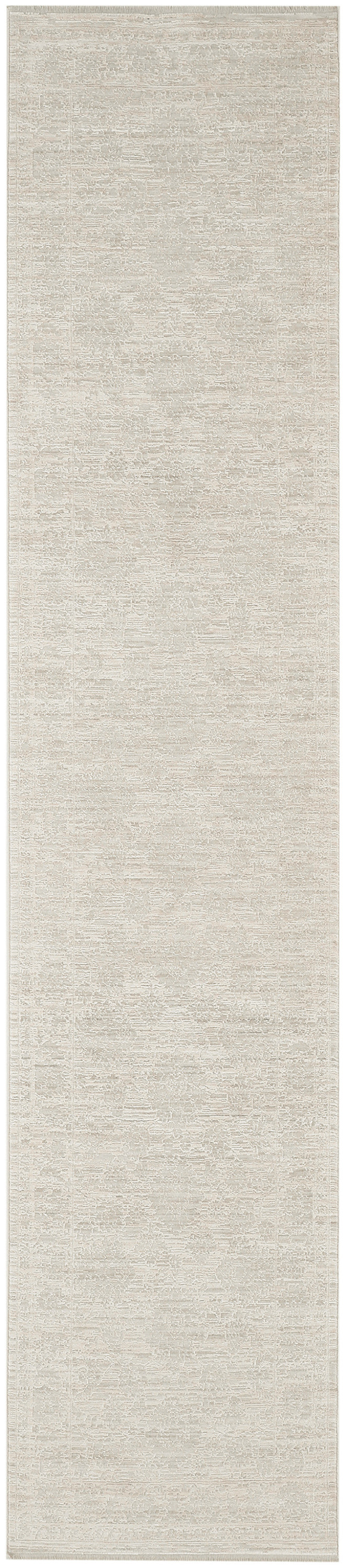 Nourison Shadows 2'2" x 10' Ivory Grey Vintage Indoor Rug