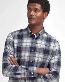 Fortrose Tailored Long-Sleeved Shirt Blue Granite