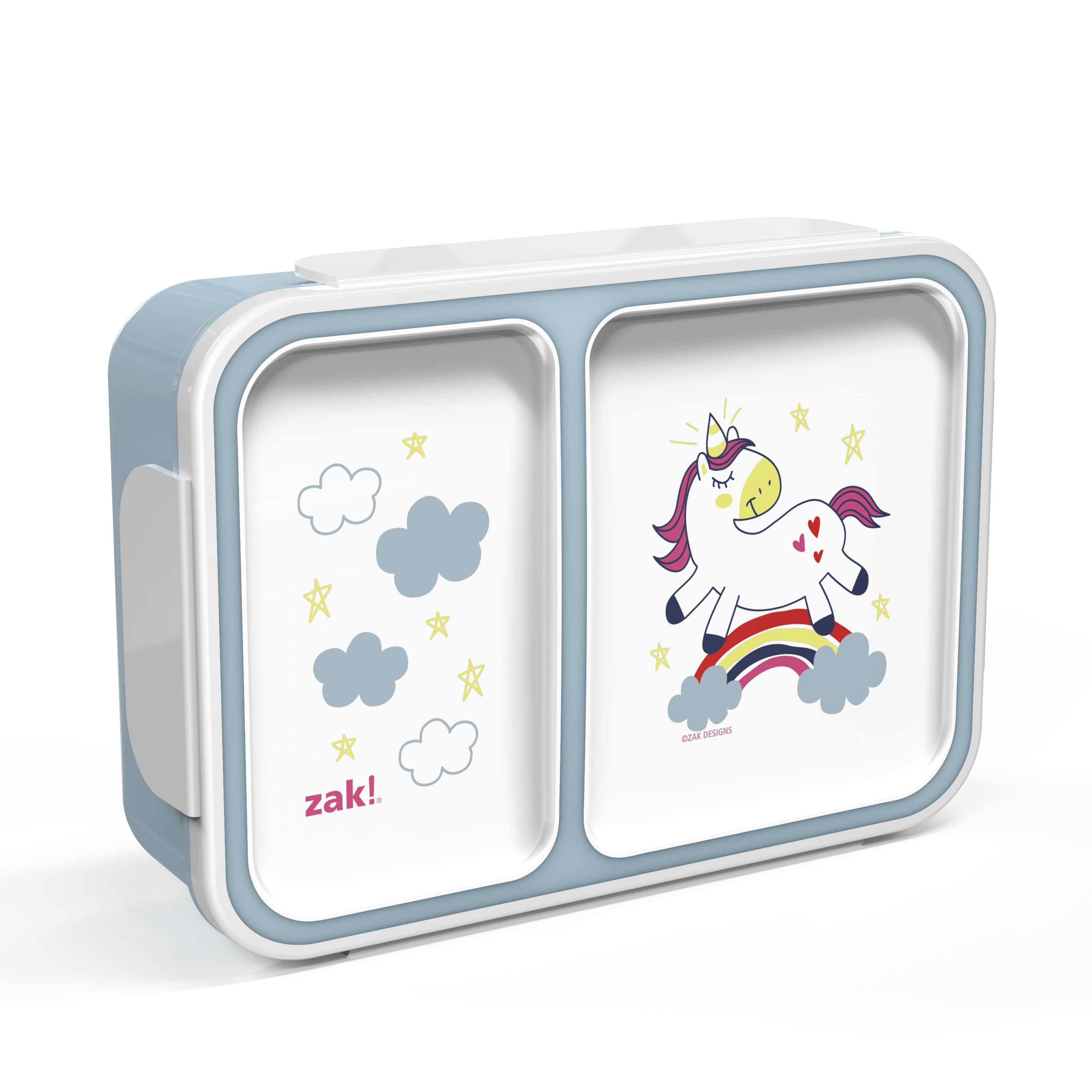 Happy Things Dual-compartment Reusable Bento Box, Unicorns slideshow image 3 Happy Things Dual-compartment Reusable Bento Box, Unicorns slideshow image 3