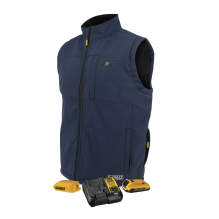 DEWALT® Men's Navy Heated Vest with Sherpa Lining