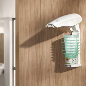 RUB1793547, Rubbermaid Commercial,  Passive Air Freshener Dispenser, Black