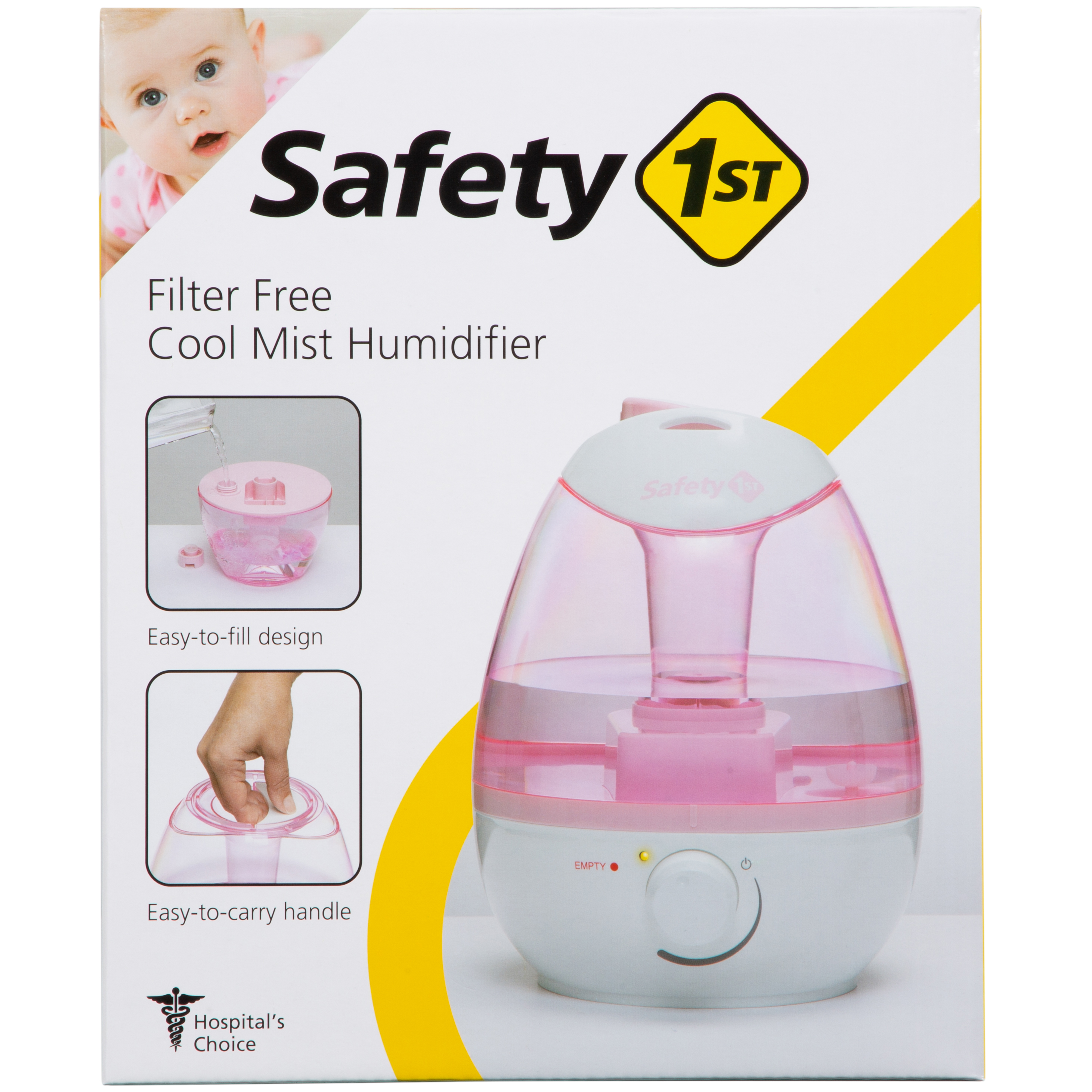 Safety 1st Kids/Baby Filter Free Cool Mist Humidifier, Multiple Colors