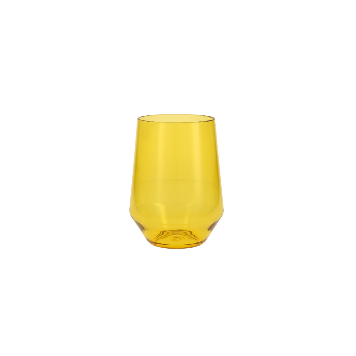 Sole Outdoor Stemless Wine, Yellow Sun, Set of 6