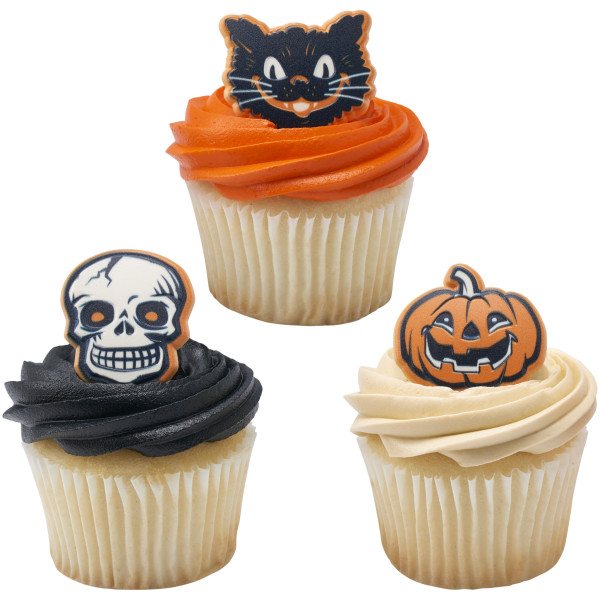 Vintage Fright Cupcake Rings