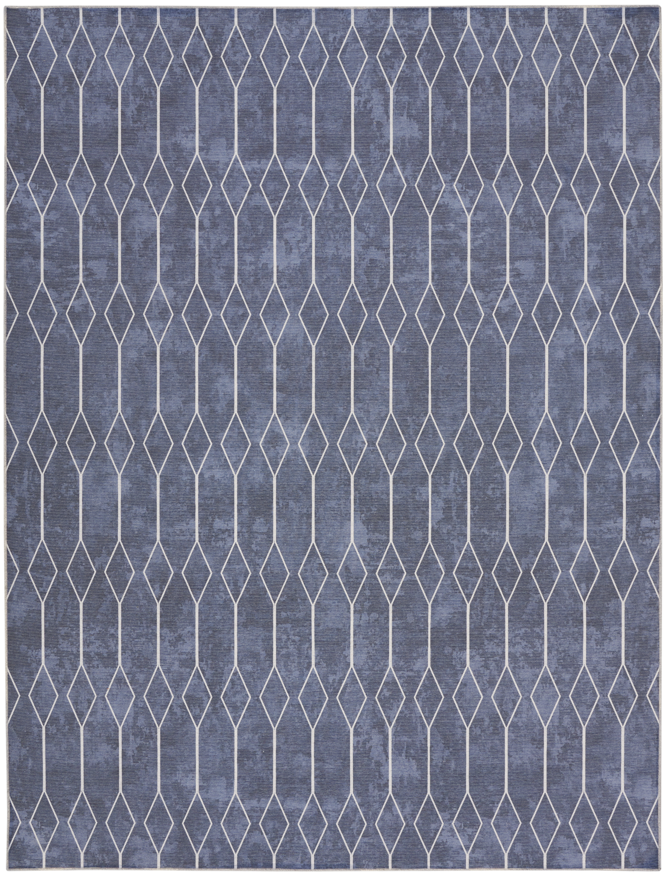 Nourison New Concept Washables 9'2" x 12' Navy Modern Indoor Rug