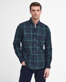 Wetheram Tailored Long-Sleeved Shirt Green Loch