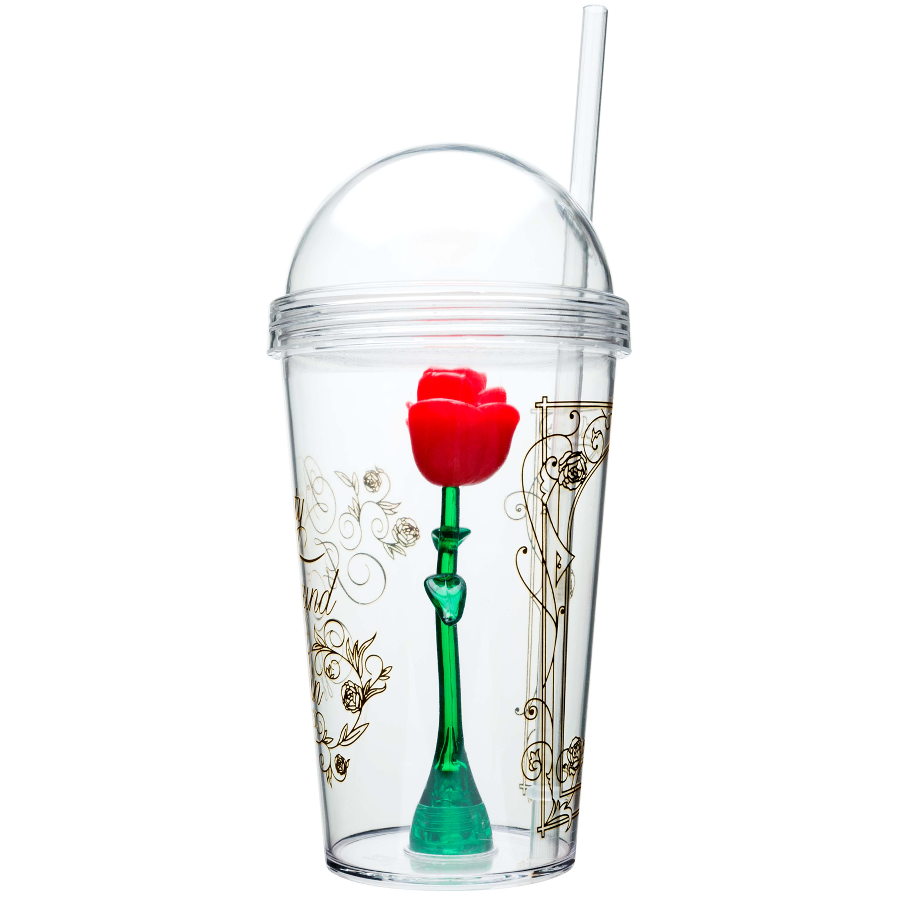 Beauty And The Beast 22 ounce Kid’s Tumbler, Enchanted Rose