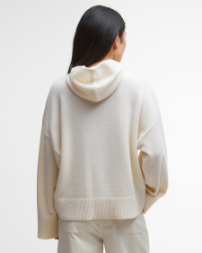 Felpa oversize lavorata a maglia con cappuccio Evette 