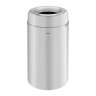 Rubbermaid Commercial, Crowne Collection, Open Top, 30 gal, Metal, Silver, Round, Receptacle