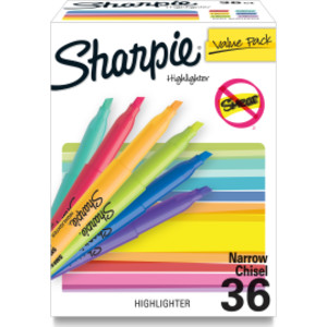 Pocket Highlighters, Assorted, Pack of 36