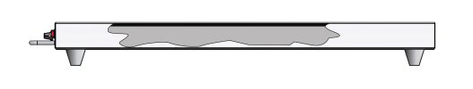 24-inch 120-volt Cayenne® left-aligned heated shelf