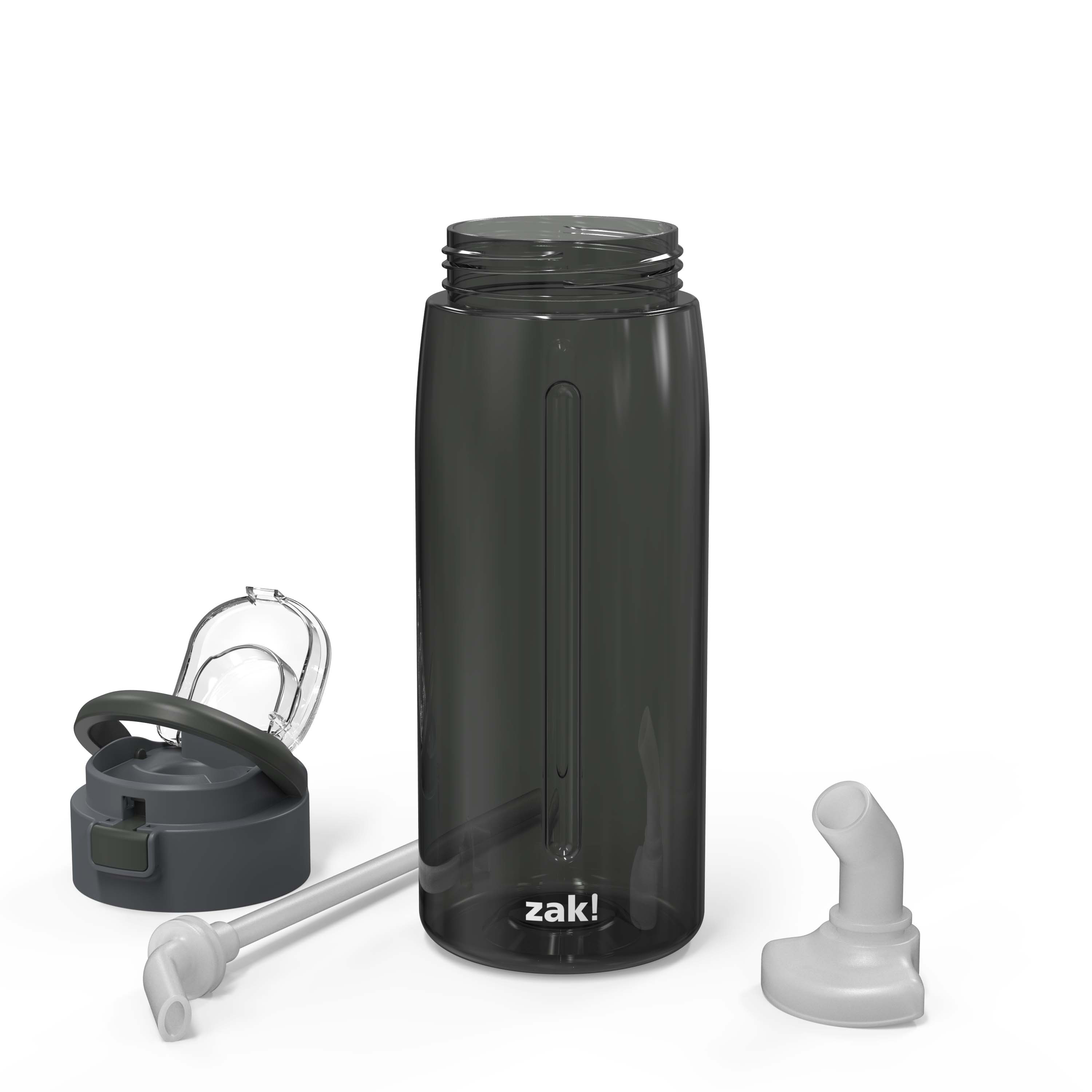 Genesis 32 ounce Reusable Plastic Water Bottle with Interchangeable Spouts, Charcoal slideshow image 3 Genesis 32 ounce Reusable Plastic Water Bottle with Interchangeable Spouts, Charcoal slideshow image 3