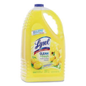 REC77617, Reckitt Benckiser, Lysol Clean and Fresh Multi-Surface Disinfectant Cleaner, Sparkling Lemon and Sunflower Essence,  144 fl oz Bottle