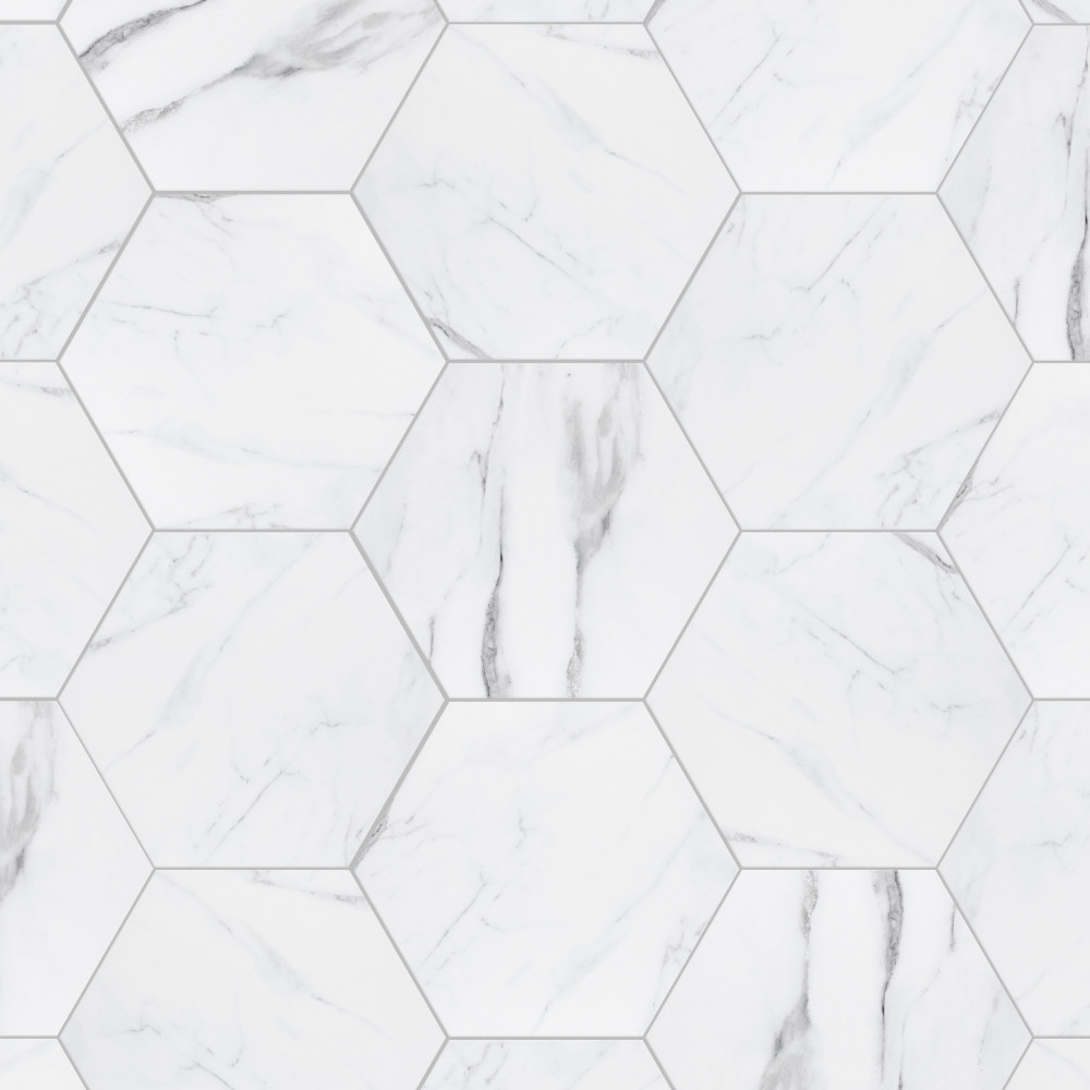 BioTech Hex Venato 11x13 Hexagon Porcelain Floor and Wall Digital Pattern