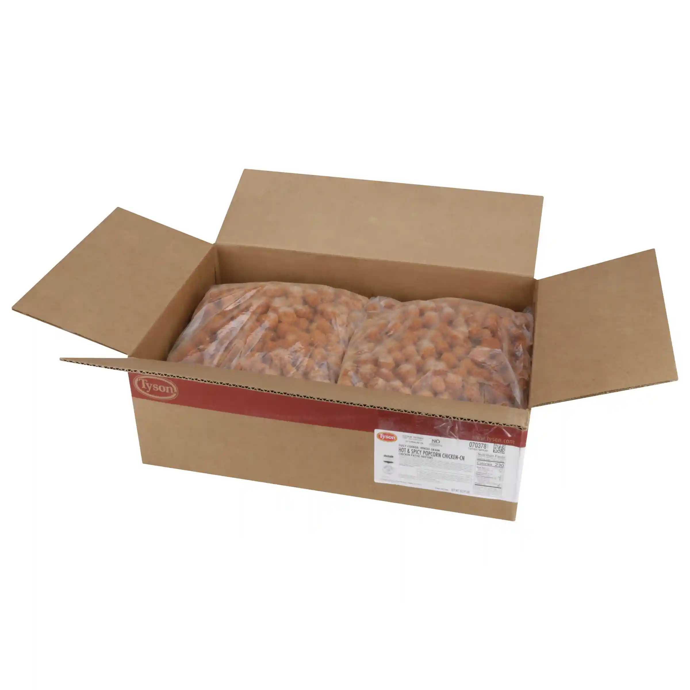 Tyson® Fully Cooked Whole Grain Breaded Hot & Spicy Popcorn Chicken CN, 0.275 oz. _image_4