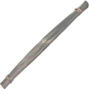 Tag Wire, 26 Gauge (.0187 in), 12 in Long, Galvanized Annealed Steel, Pack of 1000
