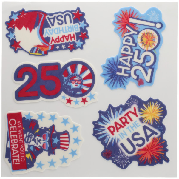 Party in the USA Medallions Made Simply™ SugarStyle® Edible Decorations