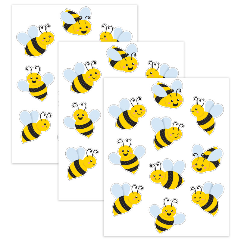 Buzzing Bees Accents, 30 Per Pack, 3 Packs