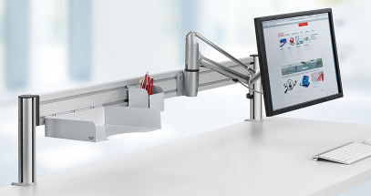 Maximize workspace by lifting technology off the desk.