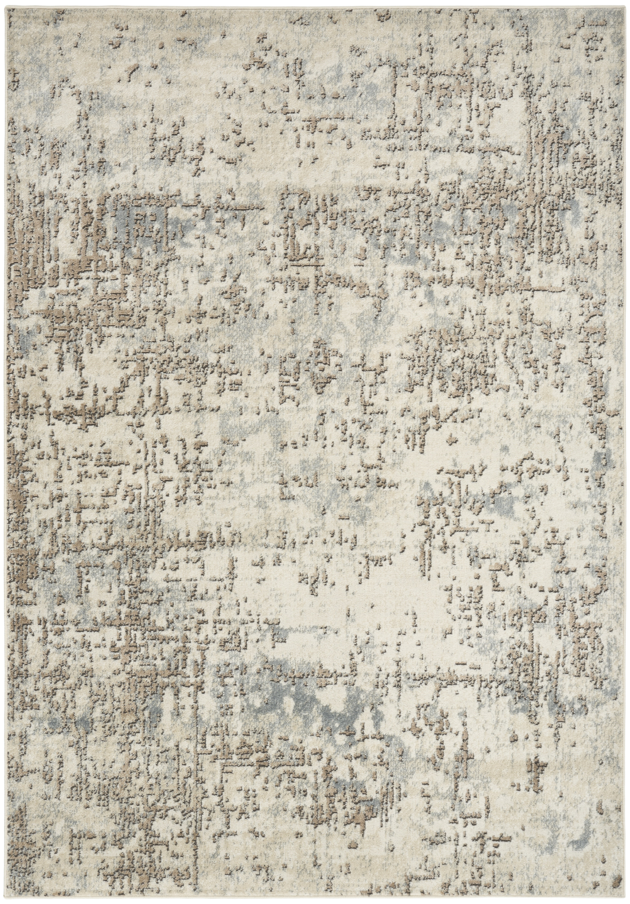Nourison Quarry 5'3" x 7'3" Ivory Beige Modern Indoor Rug