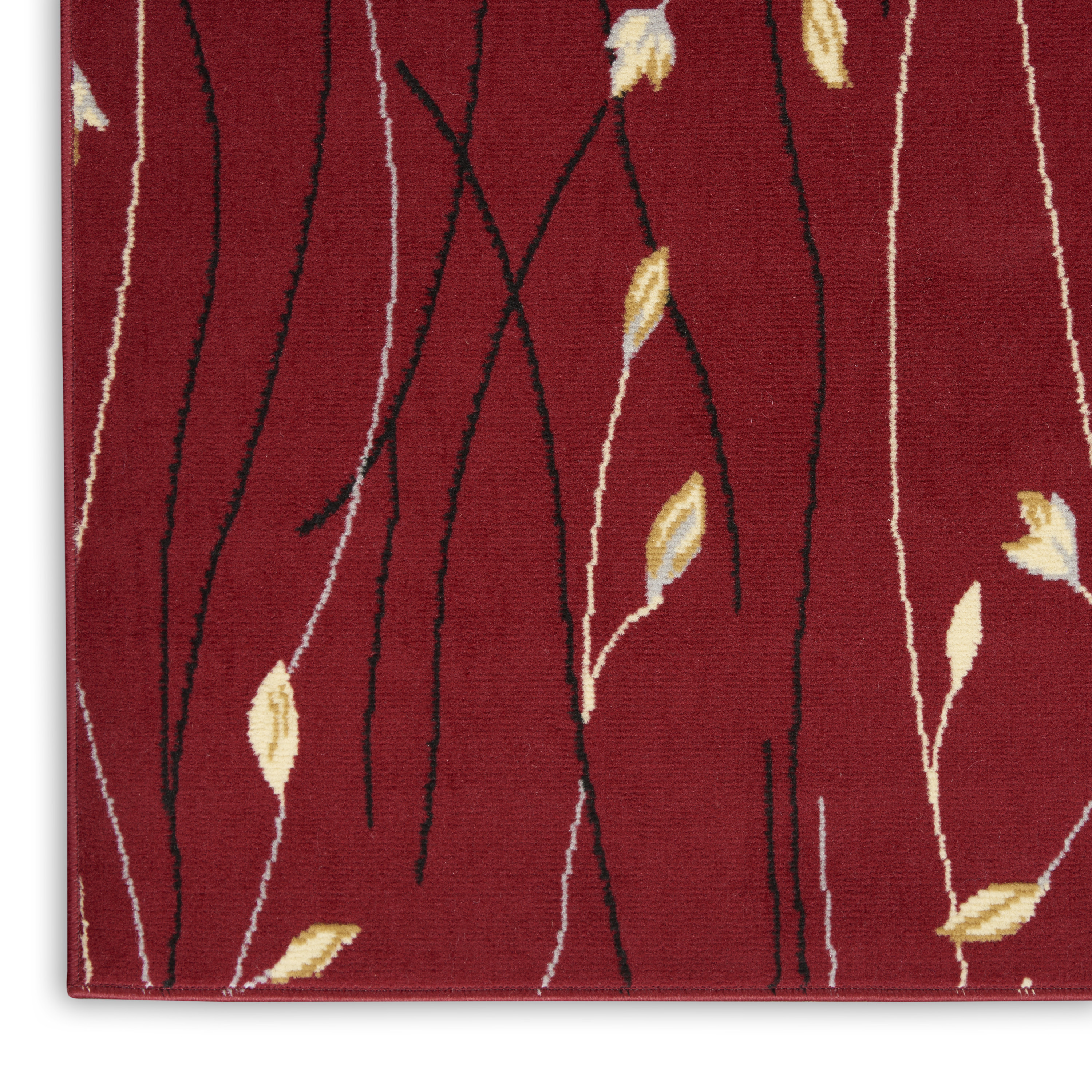 Nourison Grafix 2'3" x 12' Red Contemporary Indoor Rug