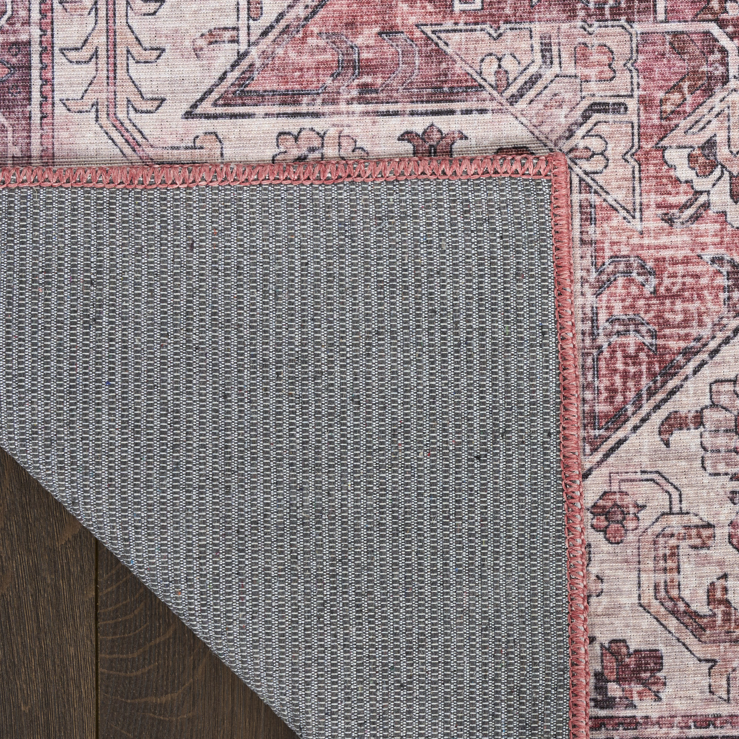Nourison Nourison Washables 9'2" x 12' Red Vintage Indoor Rug