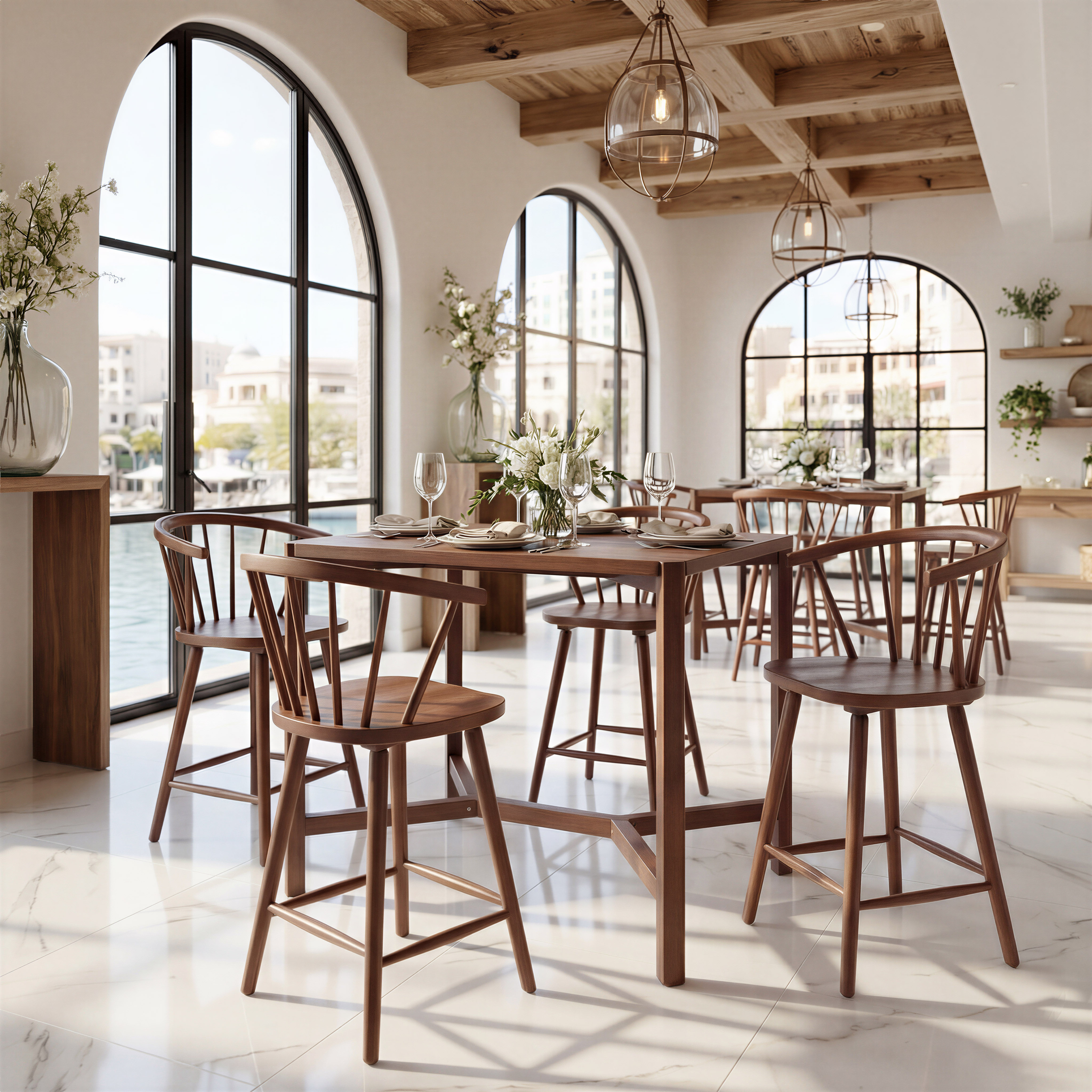 Stenger Barstool (Set of 2) Walnut product image