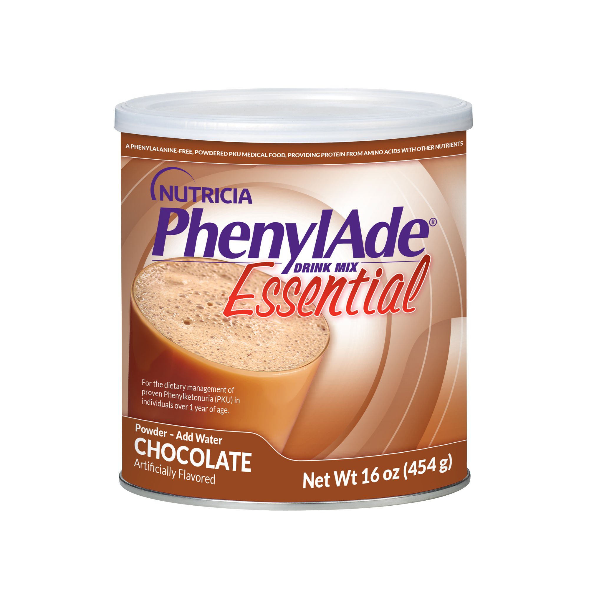 Nutricia North America PHENYLADE, ESSENTIAL DM CHOCOLATE CAN 454G (6/CS)