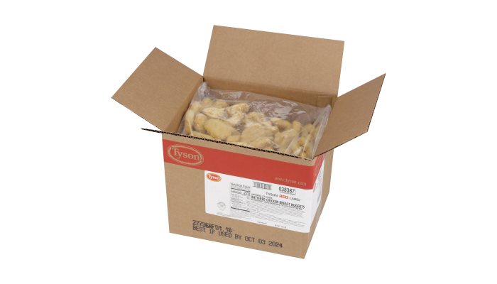 Tyson Red Label® Uncooked Tempura Battered Chicken Breast Nuggets_image_4
