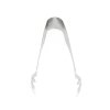 6 ¼-inch stainless steel ice tongs in hammered finish