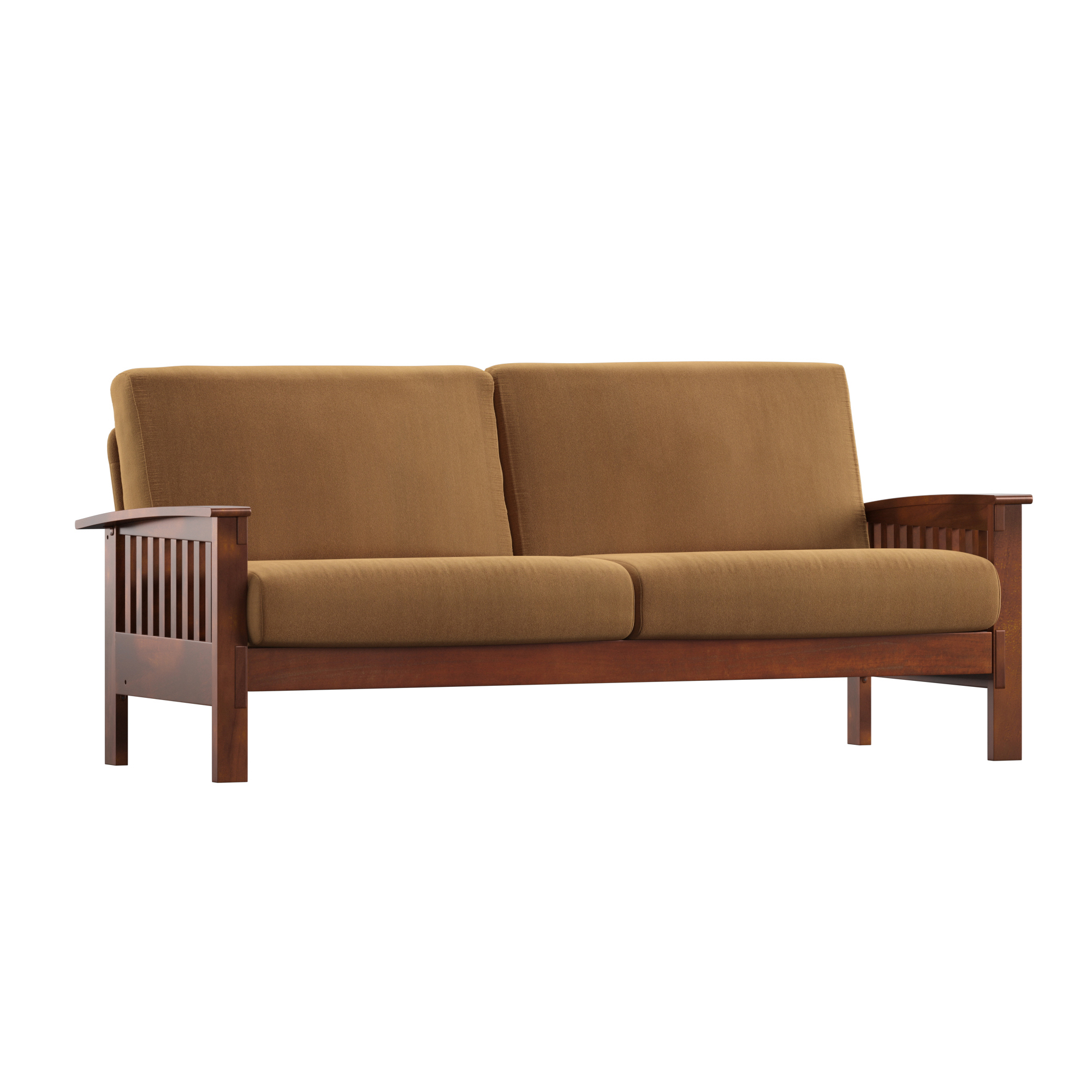 Mission-Style Wood Sofa