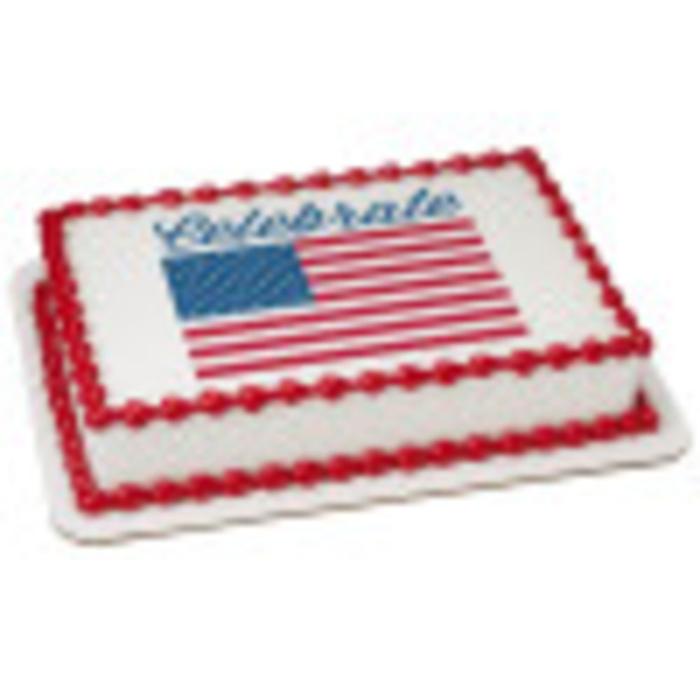 Image Cake Celebrate America Flag
